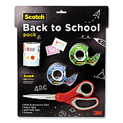 Scotch Back To School Pack, Assorted Tapes Plus Scissors/Kit (MMMPKSCOTCH21)