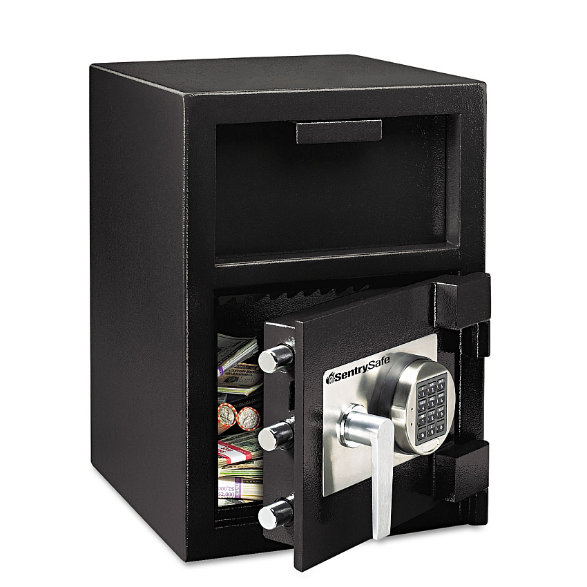 Sentry Safe Digital Depository Safe, Extra Large, 1.3 cu ft, 14w x 15.6d x 24h, Black (SENDH109E)