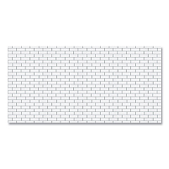 Pacon Fadeless Paper Roll, 50 lb Bond Weight, 48 x 50 ft, White Subway Tile (PAC57505)