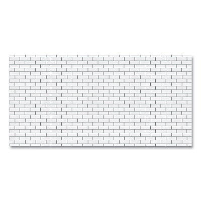 Pacon Fadeless Paper Roll, 50 lb Bond Weight, 48 x 50 ft, White Subway Tile (PAC57505)