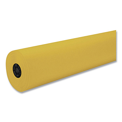 Pacon Decorol Flame Retardant Art Rolls, 40 lb Cover Weight, 36 x 1,000 ft, Gold (PAC101211)
