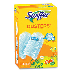 Swiffer Dusters Refill, Dust Lock Fiber, Blue, Gain Original Scent, 10/Pack (PGC08306)