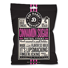 Performance Food Group Cinnamon Sugar Pretzel Sticks, 3 oz Bag, 15/Carton (POY00583)