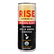 RISE Brewing Co. Nitro Cold Brew Latte, Original Black, 7 oz Can, 12/Carton (RSB00043)