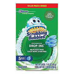 Scrubbing Bubbles Drop-Ins Toilet Cleaning Tablets, 1.41 oz Tablets, 5/Pack (SJN307946)