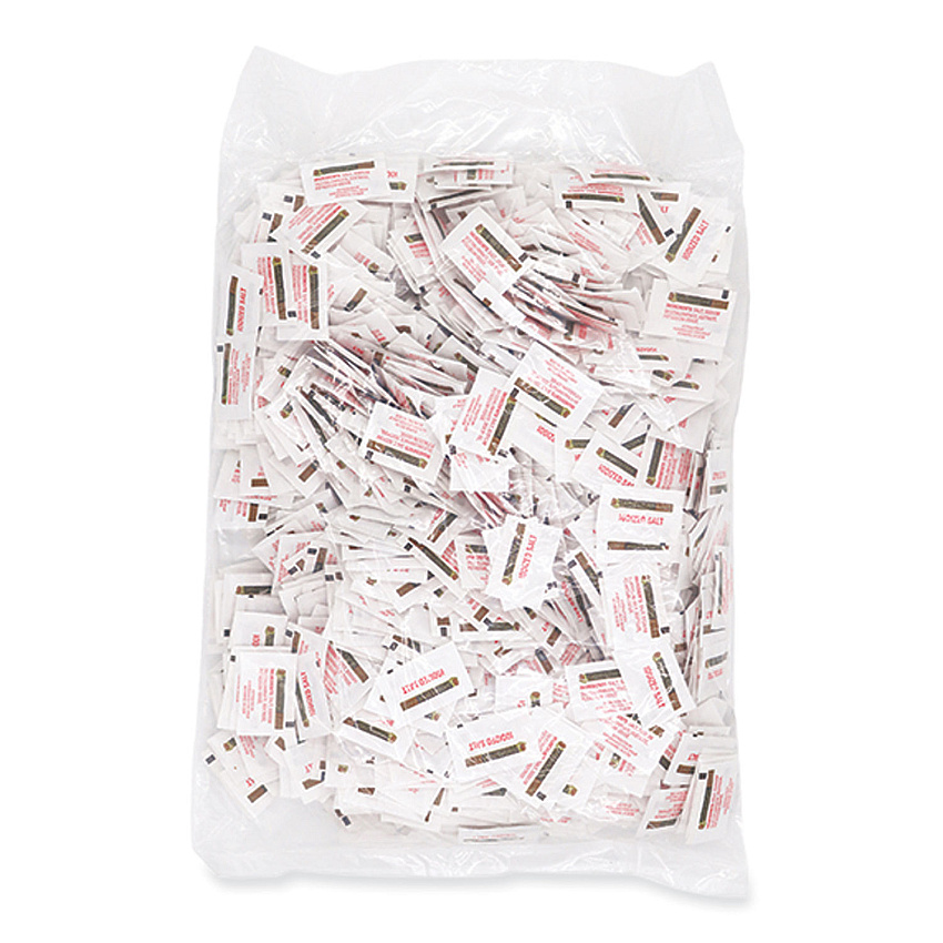 Grindstone Cafe Grindstone Iodized Salt, 0.02 oz Packet, 1,000/Bag, 3 Bags/Carton (SUG20015)