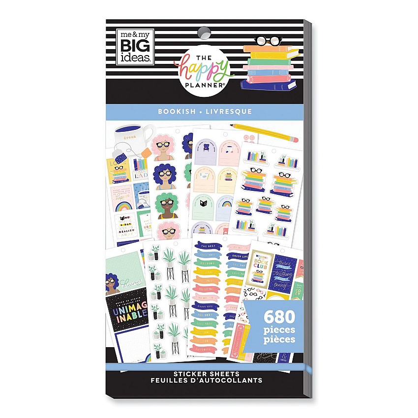 The Happy Planner me and my BIG ideas Stickers, Booklist Theme, 680 Stickers (THLPPSV1933048)