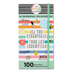 The Happy Planner All the Essentials Mega Value Pack Stickers, Productivity Theme, 2,172 Stickers (THLSP1H100005)