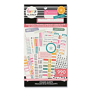The Happy Planner Essentials Tracker & Checklist Classic Stickers, Productivity Theme, 990/Pack (THLSVP130151)