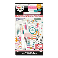 The Happy Planner Essentials Tracker & Checklist Classic Stickers, Productivity Theme, 990/Pack (THLSVP130151)
