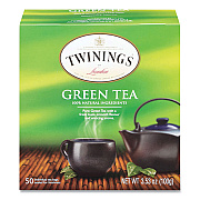 TWININGS Tea Bags, Green, 3.53 oz, 50/Box (TWG82224)