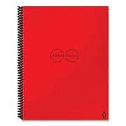 Rocketbook Core Smart Notebook, Dotted Rule, Red Cover, (16) 11 x 8.5 Sheets (RKBEVRLKCBG)