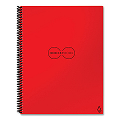 Rocketbook Core Smart Notebook, Dotted Rule, Red Cover, (16) 11 x 8.5 Sheets (RKBEVRLKCBG)