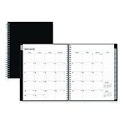 Blue Sky Enterprise Monthly Planner, 10 x 8, Black Cover, 12-Month (Jan to Dec): 2026 (131794)