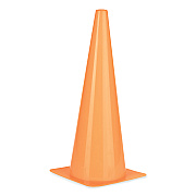 Champion Sports High-Visibility Plastic Cones, 18" Tall, Florescent Orange, 8" x 8" Base (CSITC18)