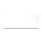Ghent Magnetic Porcelain Whiteboard with Satin Aluminum Frame and Map Rail, 144.59 x 60.47, White Surface (GHEM1P5121M)