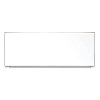Ghent Magnetic Porcelain Whiteboard with Satin Aluminum Frame and Map Rail, 144.59 x 60.47, White Surface (GHEM1P5121M)