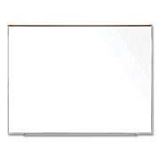 Ghent Magnetic Porcelain Whiteboard with Satin Aluminum Frame and Map Rail, 72.5 x 60.47, White Surface (GHEM1P561M)