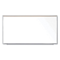 Ghent Magnetic Porcelain Whiteboard with Satin Aluminum Frame and Map Rail, 120.59 x 60.47, White Surface (GHEM1P5101M)