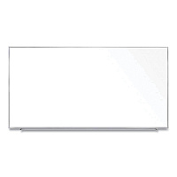 Ghent Magnetic Porcelain Whiteboard with Aluminum Frame, 120.59 x 60.47, White Surface, Satin Aluminum Frame (GHEM1P5104)