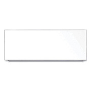 Ghent Magnetic Porcelain Whiteboard with Aluminum Frame, 144.59 x 60.47, White Surface, Satin Aluminum Frame (GHEM1P5124)