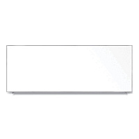 Ghent Magnetic Porcelain Whiteboard with Aluminum Frame, 144.59 x 60.47, White Surface, Satin Aluminum Frame (GHEM1P5124)