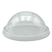 Boardwalk PET Cold Cup Dome Lids, Fits 9 oz to 10 oz PET Cups, Clear, 100/Pack (BWKPET910DOMEPK)