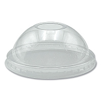 Boardwalk PET Cold Cup Dome Lids, Fits 9 oz to 10 oz PET Cups, Clear, 100/Pack (BWKPET910DOMEPK)