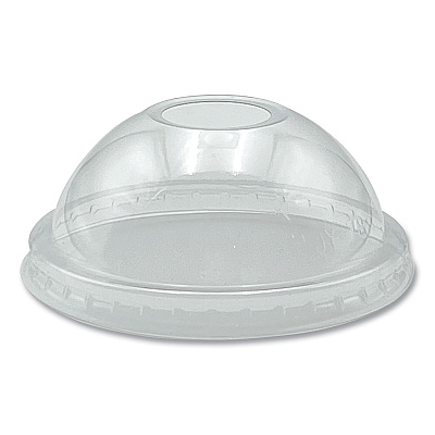 Boardwalk PET Cold Cup Dome Lids, Fits 9 oz to 10 oz PET Cups, Clear, 100/Pack (BWKPET910DOMEPK)