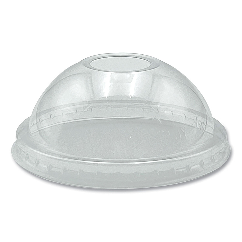 Boardwalk PET Cold Cup Dome Lids, Fits 9 oz to 10 oz PET Cups, Clear, 100/Pack (BWKPET910DOMEPK)
