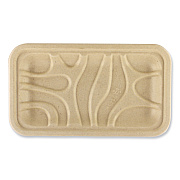 World Centric Fiber Trays, 4.8 x 8.3 x 0.7, Natural, Paper, 500/Carton (WORTRSC17SLFS)
