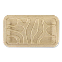 World Centric Fiber Trays, 4.8 x 8.3 x 0.7, Natural, Paper, 500/Carton (WORTRSC17SLFS)