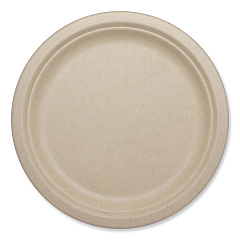 World Centric Fiber Plates, 10.1" dia, Natural, 800/Carton (WORPLSCU10LFP)