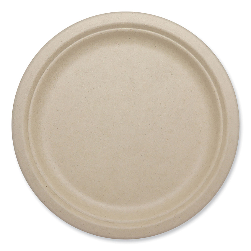 World Centric Fiber Plates, 10.1" dia, Natural, 800/Carton (WORPLSCU10LFP)