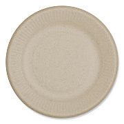 World Centric Fiber Plates, Ripple Edge, 6.1" dia, Natural, 1,000/Carton (WORPLSCU6LFS)