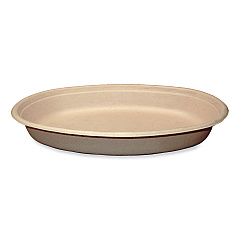 World Centric Fiber Bowls, Burrito Bowl, 32 oz, 9.7 x 5.3 x 1.6, Natural, Paper, 300/Carton (WORBOSCUBBLFP)