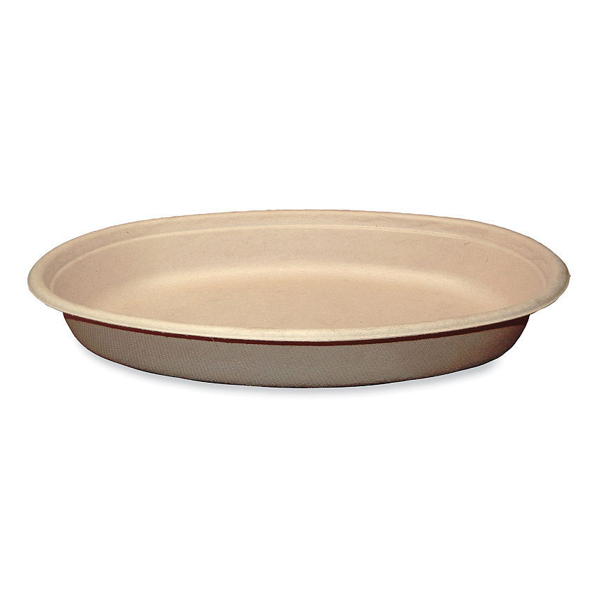 World Centric Fiber Bowls, Burrito Bowl, 32 oz, 9.7 x 5.3 x 1.6, Natural, Paper, 300/Carton (WORBOSCUBBLFP)