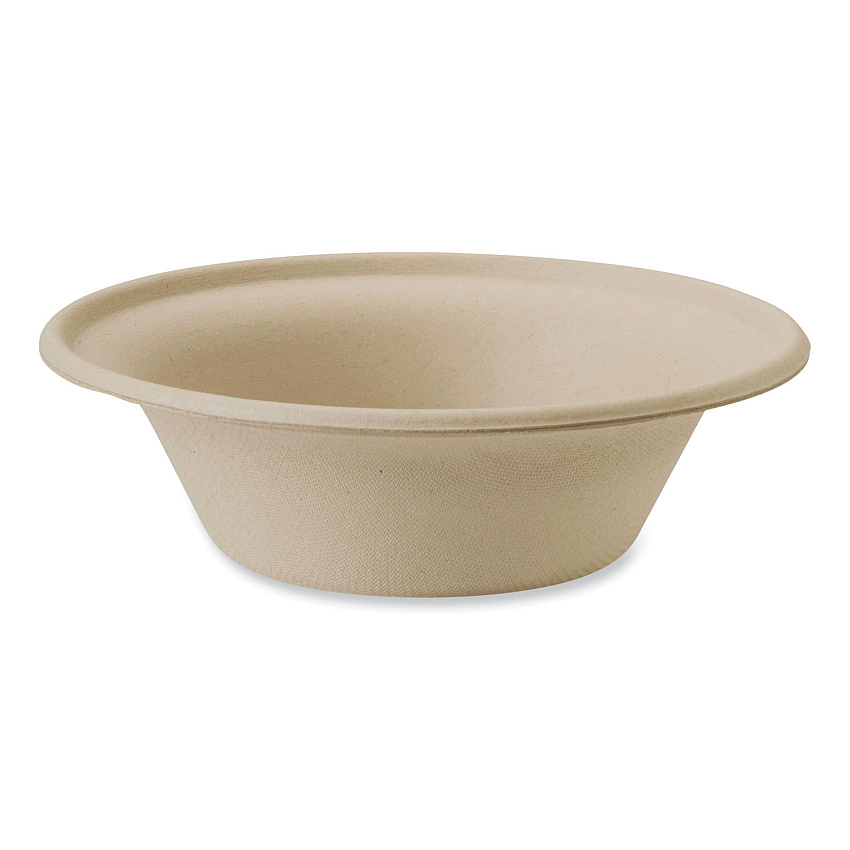 World Centric Fiber Bowls, 11.5 oz, 6 x 6 x 1.7, Natural, Paper, 1,000/Carton (WORBOSCU11LFP)