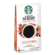 Starbucks VIA Ready Brew Coffee, Colombia, 1.4 oz Packet, 8/Pack, 12 Packs/Carton (SBK12407839CT)