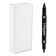 Tombow Mono Edge Highlighters, Red Ink, Chisel/Bullet Tip, Red Barrel, 10/Box (TOM56412)