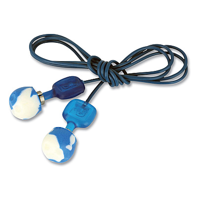 Howard Leight by Honeywell TrustFit Trak Detectable Reusable Corded Foam Earplugs, One Size Fits Most, 29 dB NRR, Blue, 1,000/Carton (HOWTFTPOD30)