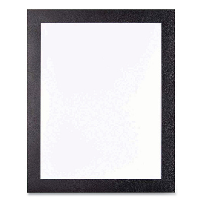 deflecto Self Adhesive Sign Holders, 11 x 17 Insert, Clear with Black Border, 2/Pack (DEF68886B)