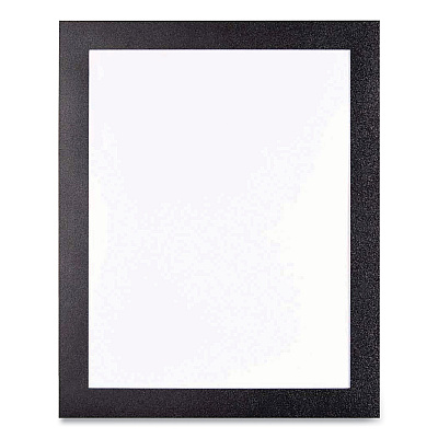 deflecto Self Adhesive Sign Holders, 8.5 x 11 Insert, Clear with Black Border, 2/Pack (DEF68776B)