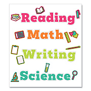 Carson-Dellosa Education Wall Signs for Core Subjects, Core Subjects, Assorted Sizes, Multicolor, 37/Set (CDP110570)