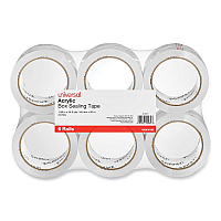 Universal Moving and Storage Packing Tape, 3" Core, 1.88" x 54.6 yd, Clear, 6/Pack (UNV33102)
