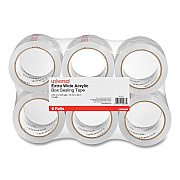 Universal Extra-Wide Moving and Storage Packing Tape, 3" Core, 2.83" x 54.7 yd, Clear, 6/Pack (UNV83000)