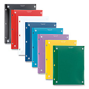 Five Star Two-Pocket Portfolio Clear View, 11" x 8.5", Randomly Assorted (MEA33452)