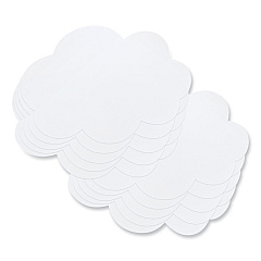 Pacon Self Stick Dry Erase Clouds, 7 x 10, White Surface, 10/Pack (PAC9014)