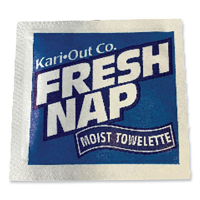 Kari-Out Fresh Nap Moist Towelettes, Individually Wrapped, 7 x 5, Citrus Scent, 1,000/Carton (KOT6700305)