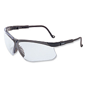 Honeywell Uvex Genesis Safety Eyewear, Black Nylon Frame, Clear Polycarbonate Lens (UVXS3200HS)